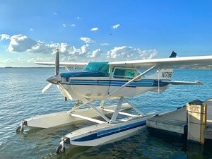 Jones Bros Seaplane on the water